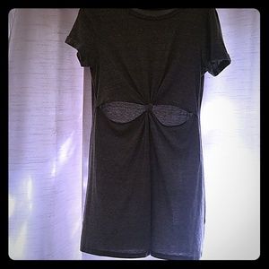 Grey Jersey peek a boo mini